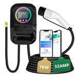 32A 7KW EV Charger Electric Car Charging Station 8m Cable Type 2 SMART APP