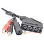 AMSTRAD CTM-644 RGB COLOUR CPC MONITOR SCART ADAPTER CABLE