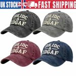 IDK IDC IDGAF Baseball Cap DAD HAT- Funny Sarcastic Adult size Dad Hat