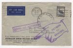 1947 Mar 26th. Returned Air Mail (Judaica). Melbourne to Tauranga, New Zealand.