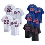 Mets New #22 Juan Soto Mlb 2025 Spring Training Embroidery Baseball Jerseys