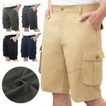 Mens Cargo Combat Shorts Casual Work Summer Cotton Half Pants Outdoor Size 30-40
