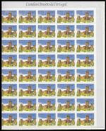 PERFORATION ERROR VARIETY 1986 full sheet of 50 PORTUGAL CASTELO CASTLE MNH**