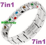 TITANIUM Magnetic GERMANIUM Energy Armband Power Bracelet JADE 7in1 Copper 