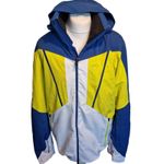 Kjus Boval Ski Jacket Mens XL Blue White Yellow RPP £450