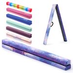 7FT/8FT Full Size ZELUS Folding Floor Balance Beam Gymnastics Beam for Kids Wood