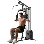 HOMCOM Multifunction Home Gym Machine with 45kg Weights for Full Body Workout