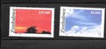 ZIMBABWE SC#986, 988 MNH XF 2005 CLOUDS EXCELLENT COMMEMORATIVE STAMP PAIR