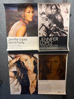 4 RARE UNUSED 72x51cm RECORD STORE POSTERS - JENNIFER LOPEZ (EARLY 2000'S)