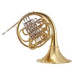 J Michael PFH-500 Pocket French Horn High Bb Compact 3-Rotor Clear Lacquer Case