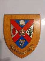 The Queen's University of Belfast Mess Plaque or Shield Beautifully Restored
