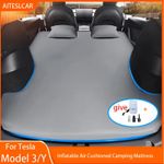 Inflatable Air Mattress for Tesla Model 3/Y 2017-2026 Suede Travel Bed