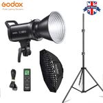 Godox SL100Bi Bi-Color LED Video Light Light with 95cm Grid Softbox Light Stand
