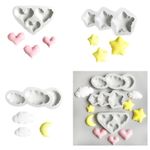 Heat Resistant Silicone Cloud Mold For Cake Decorating Chocolate Fondant Candy