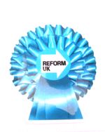 A REFORM UK Self-Adhesive Political Rosette Decal