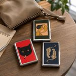 Vintage Metal Cigarette Case & Card Holder Wallet Retro Tobacco Box Gift Unisex