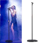 Heavy Duty Floor Free Stand Microphone Holder Mic Stand Mount Adjustable Height