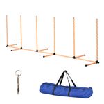 Dog Agility Weave Poles Training Obstacle Course Set Slalom