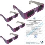 4 x Solar Eclipse Glasses CE & EN ISO 12312-2 Certified Eye Protection 12 AUG 26