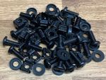 20 PACK BLACK M6 CAGE NUTS BOLTS WASHERS FOR 19" RACK MOUNT CABINETS 15mm THREAD