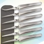 Cross tweezers self locking reverse action Watchmakers Jewellers eyebrow#0783