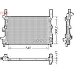 Denso Engine Radiator fits Ford Focus III Turnier 2014-2020 1.5