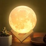 3D Moon Night Light  Romantic 16 Colors LED Bedside Touch Lamp USB With Remote