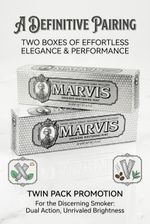 2 Pcs Marvis Smokers Whitening Mint Toothpaste 85ml Fluoride UK 