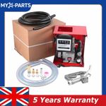 220V Electric Fuel Transfer Pump 550W-60L/Min W/Nozzle Meter For Oil Fuel Diesel
