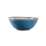 Stoneware Bowl 16cm Blue Reactive Glazed Dish Serving Soup Cereal Desserts 600ml