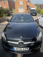 Black Mercedes A Class A160 AMG Line