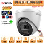 Hikvision 4K 8MP Smart Hybrid Light POE IP CAMERA DS-2CD1383G2-LIUF Mic, SD CARD