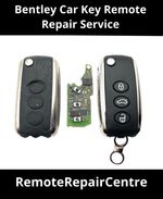 Repair Service for Bentley 3 button remote key fob shell case switch replacement