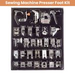 Sewing Machine Compatible 32/42 Piece Presser Foot Kit Snap on Feet for Home