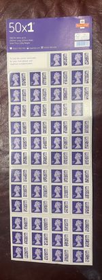 1st Class Stamps First Class Stamps Brand New Barcoded Sheet 50 Stamps genuine