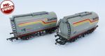 Hornby 2x TTA Shell Oil Tanker Wagons UNBOXED OO Gauge (APR137)
