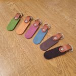 Nubuck Leather Key Ring Fob Blanks Laser Engraving Tags Home Craft Personal