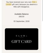 Club L London Voucher £60