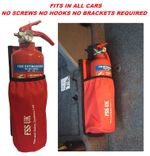 EASY INSTALL CAR VAN TAXI 1 KG ABC FIRE EXTINGUISHER  WITH UNIVERSAL CAR HOLDER