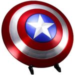Marvel Captain America Metal Shield Prop Aluminum Alloy Replica 1:1 With Stand