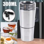 12V Car Heating Cup Car Electric Kettle 300ml Travel Kettle Electric Heating Cup