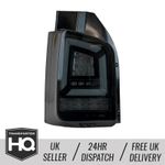 VW T5 LED Rear Lights With Sequential Indicators - BLACK SMOKE (2003-2009)