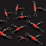 50/100PC T-Turn 3 Way Barrel Swivels Sea Fishing Tackle Paternoster Rig Link