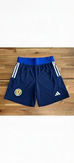 Scotland Women’s Player Issue Shorts Adidas Navy Small UK 8-10 Mint