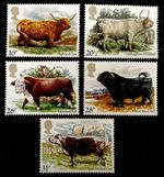 GB 1984 Cattle cows animals set SG 1240-1244 MNH mint  *combined postage*