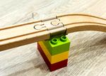 Pack of 8 x Duplo Wooden Train Track Adaptors – Brio/Lillabo/Bigjigs/Playtive