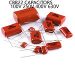 Capacitors 100V 250V 400V 630V Polyester Film Capacitors 1nF-4.7uF CBB22