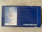 Vintage Set of 6 Cristal d'Arques Longchamp Champagne Flutes 14.5 cl France 