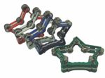 Green Star Shaped Tambourine Double Jingles Hand Grip