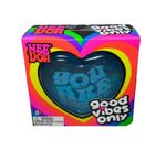 Nee Doh Good Vibes Heart Set of 1 Viral TikTok Squishy Sensory Toy - In Hand